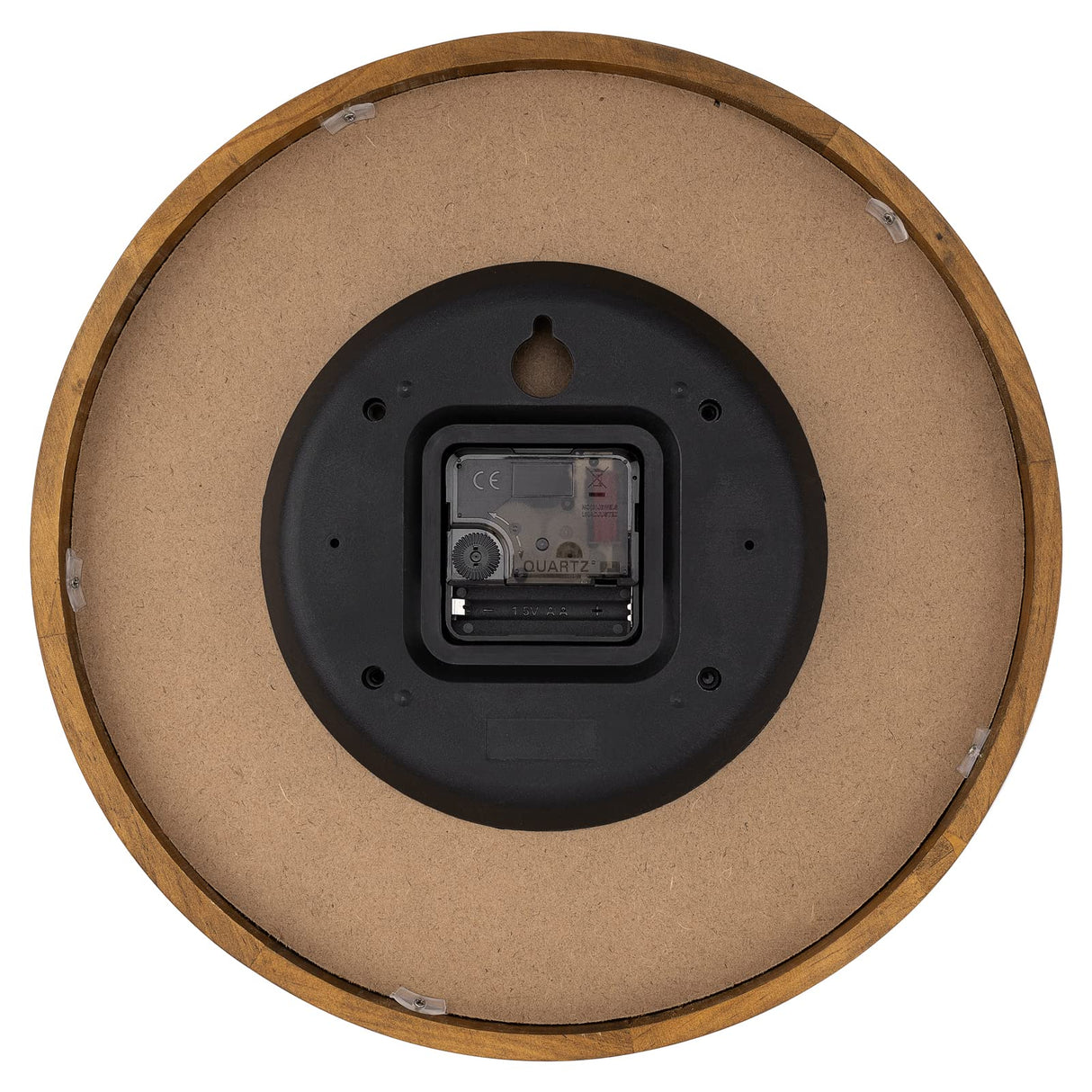 Foxtop Wood Wall Clock 12 Inch Silent Non-Ticking Battery Operated Quartz Round Wooden Wall Clock Decorative for Kitchen Bedroom Living Room Home Office Decor Foxtop