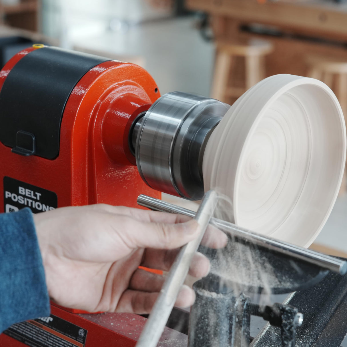 BMWOOD CK100 3.75" 4-Jaw Chuck Thread 1"x8TPI With Dovetail Jaws, Wood Screw, Two Nylon Washers, Square Key, Hex Key for Woodlathe Woodturning BMWOOD