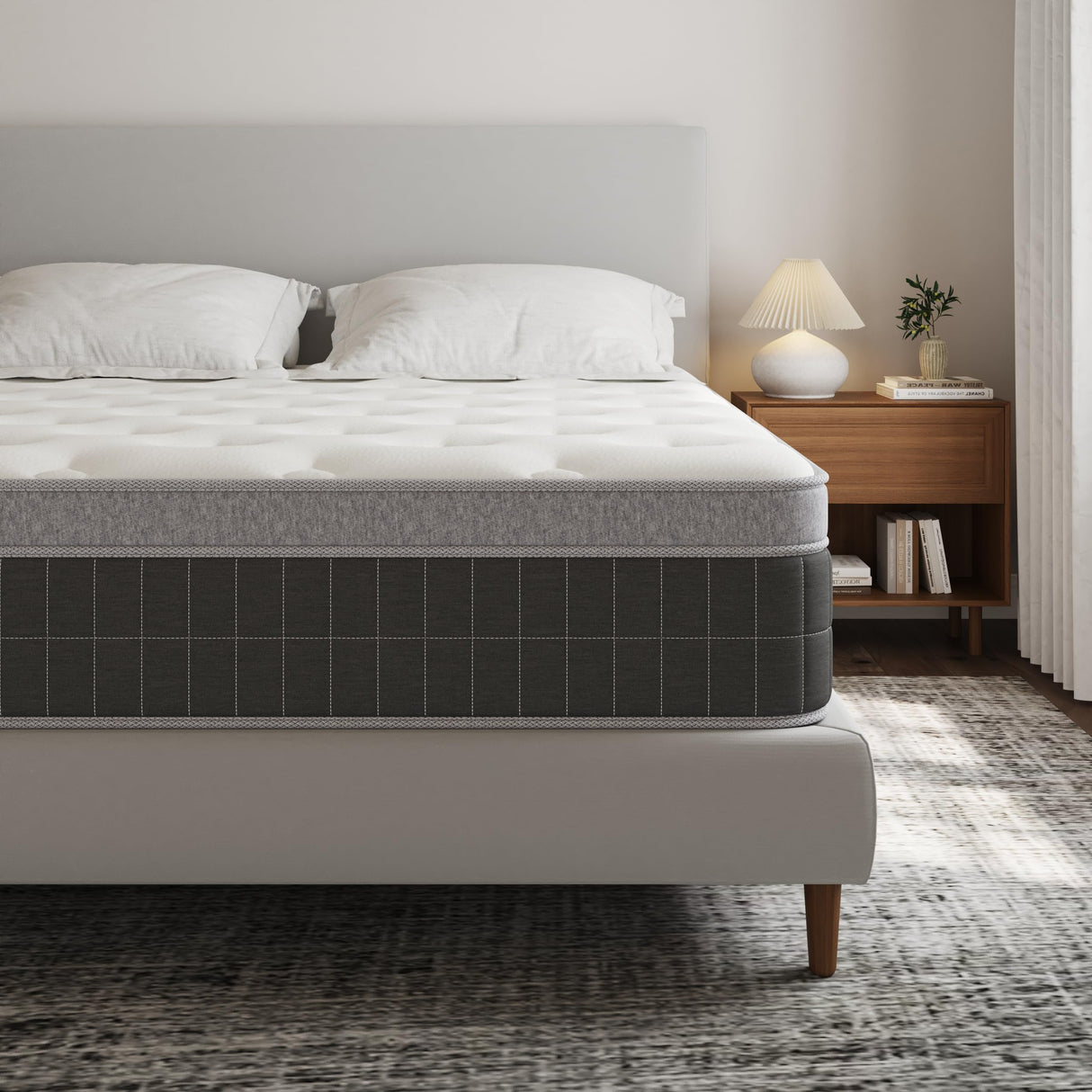 Full Mattress 14 Inch, Full Size Memory Foam Mattresses, Full Size Matress in a Box with Pocket Springs for Breathable Comfort, Supportive Sleep, Helps Relieve Back Pain, and Isolates Motion inight