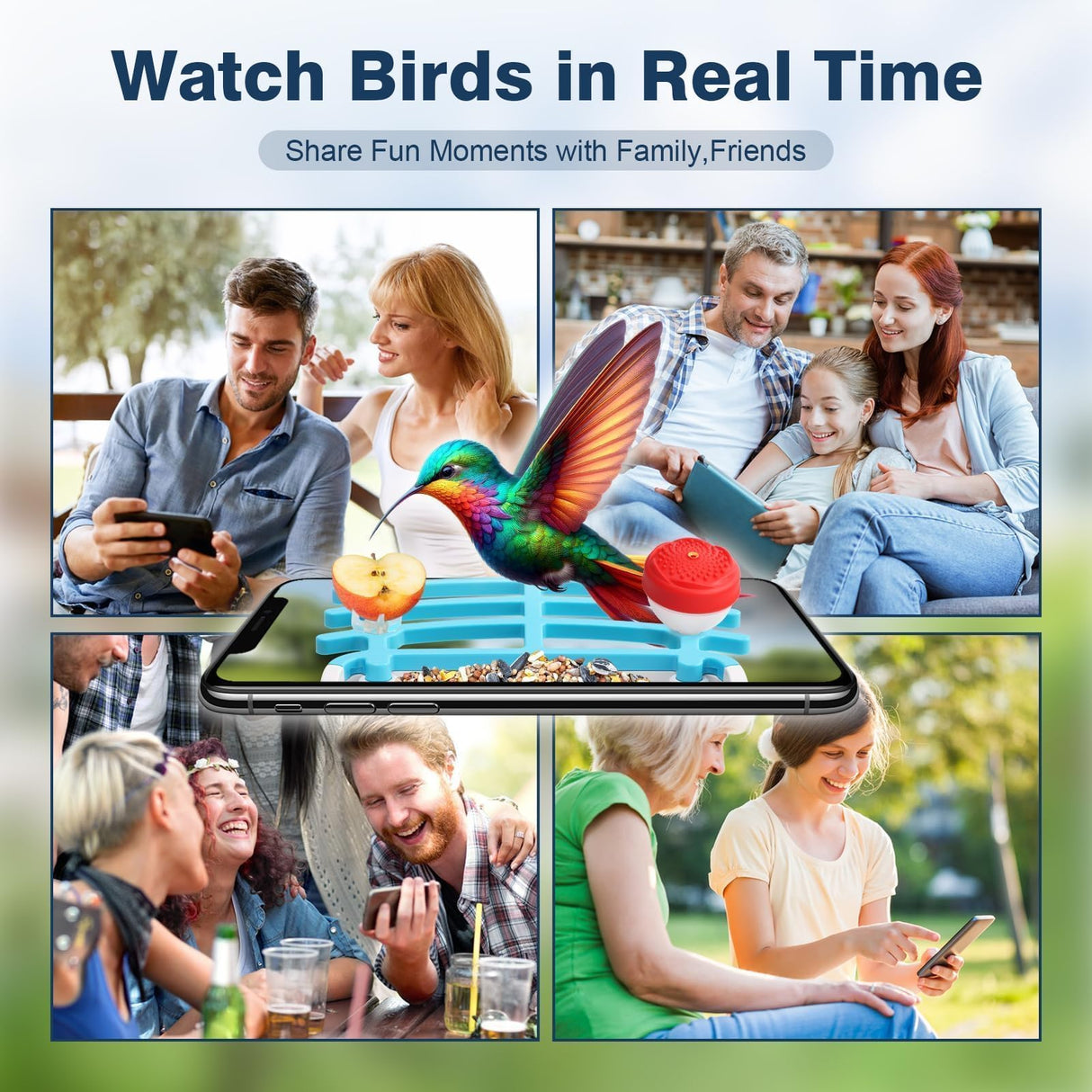 Bird Feeder with Camera, 2K HD AI Identify Bird Species & 64G SD Card, Smart Bird House with Cam, Solar Bird Feeder Camera, Bird Watching Camera, Auto Capture Bird Videos, Gifts for Bird Lovers AUTGA