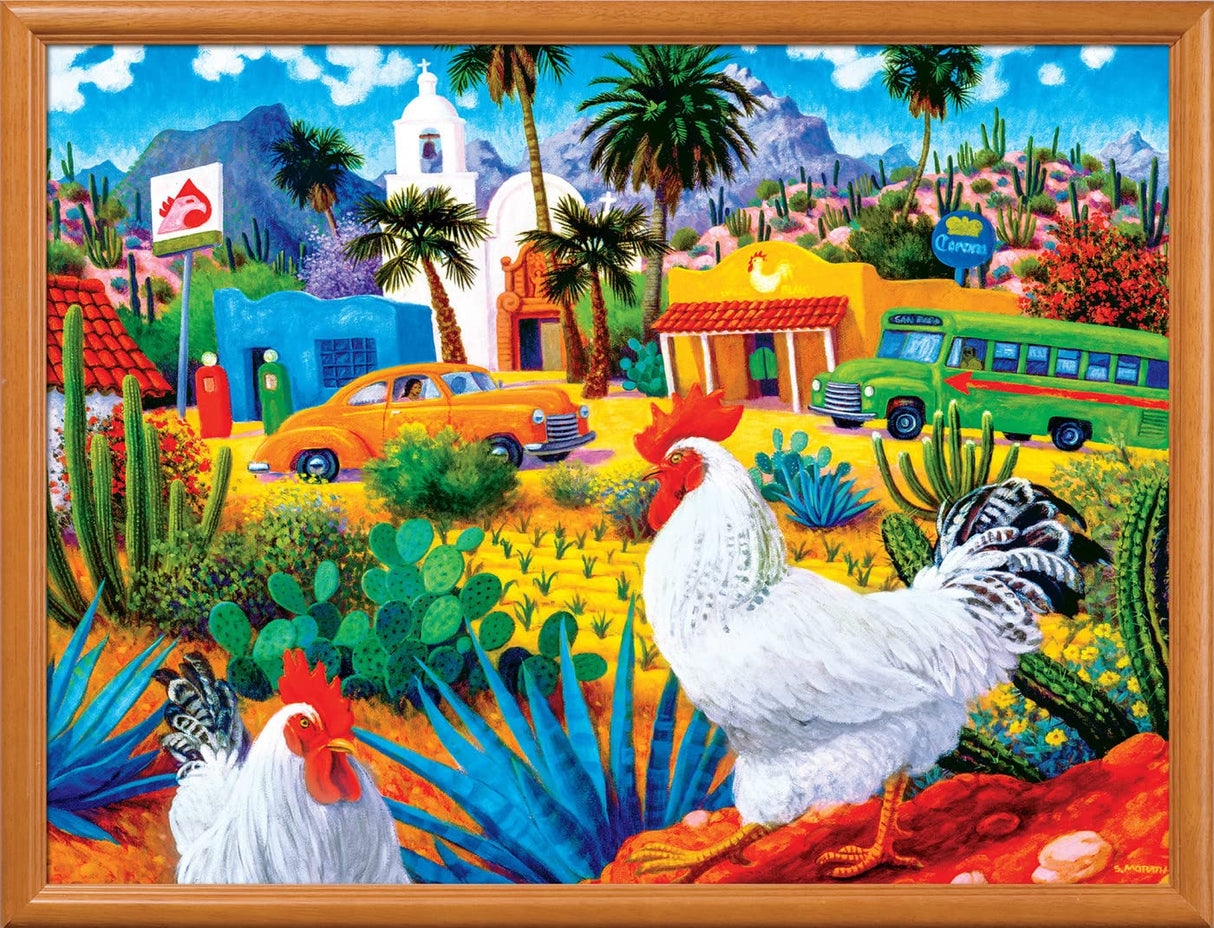 MasterPieces 550 Piece Jigsaw Puzzle for Adults and Family - Gallos Blancos - 18"x24" Masterpieces