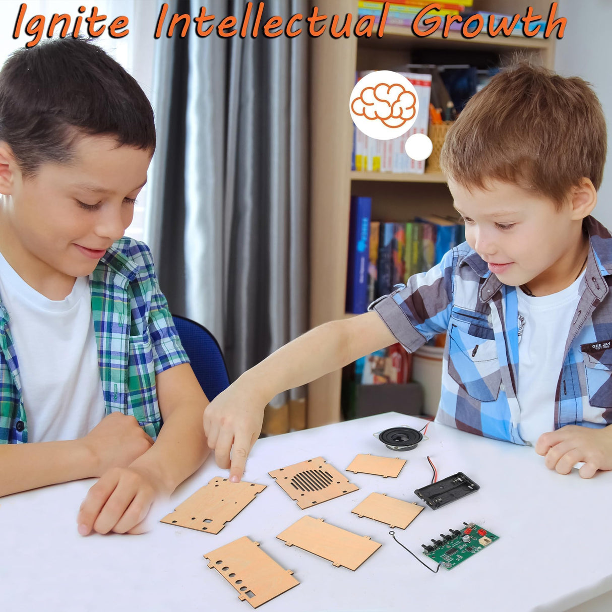 Science Kits for Kids Age 8-12 12-14, STEM Kits for Kids Age 8-10, STEM Toys Build Your Own FM Radio Kit, DIY Electronic Snap Circuits Projects Gifts for Teen Girls Boys 9 11 13 15 16+ (Classic Wood) CYOEST