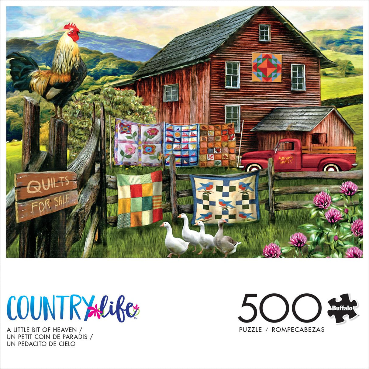 Buffalo Games - Tom Wood - A Little Bit of Heaven - 500 Piece Jigsaw Puzzle for Adults -Challenging Puzzle Perfect for Game Nights - Finished Size is 21.25 x 15.00 Buffalo Games