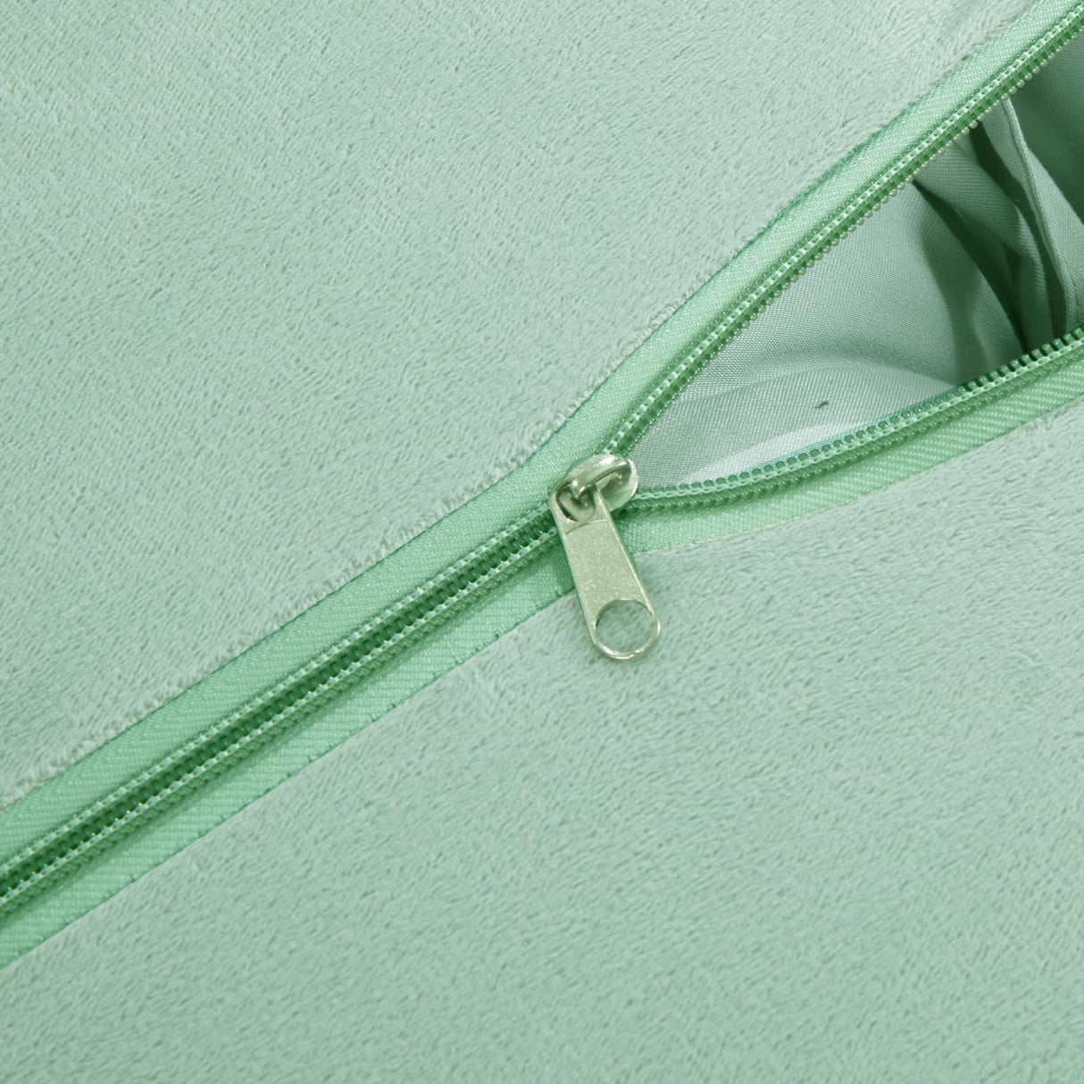 HOMBYS Fluffy Shaggy Cover for Papasan Chair Cushion, Plush Faux Fur Slipcover ONLY, (Without Cushion) Removable Soft Papasan Cushion Covers with 8 Ties, (Sage Green, 50"x50") HOMBYS