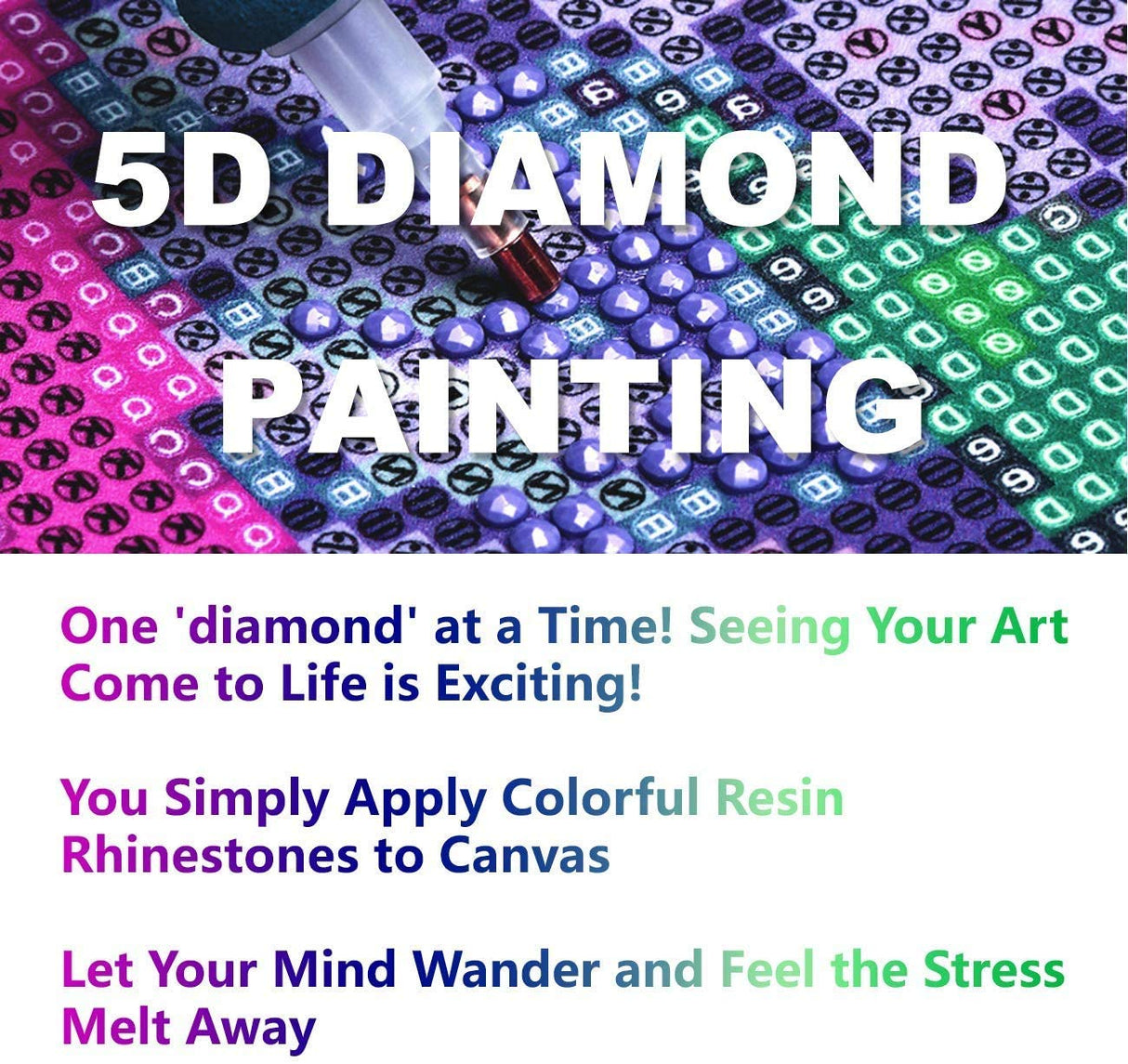 Zariocy 5D Diamond Art Kits for Adults Tiger, DIY Diamond Painting Art Animal Plants Round Full Drill Crystal Diamond Embroidery Paintings Arts Craft for Home Office Wall Decor 12x16 inch Zariocy