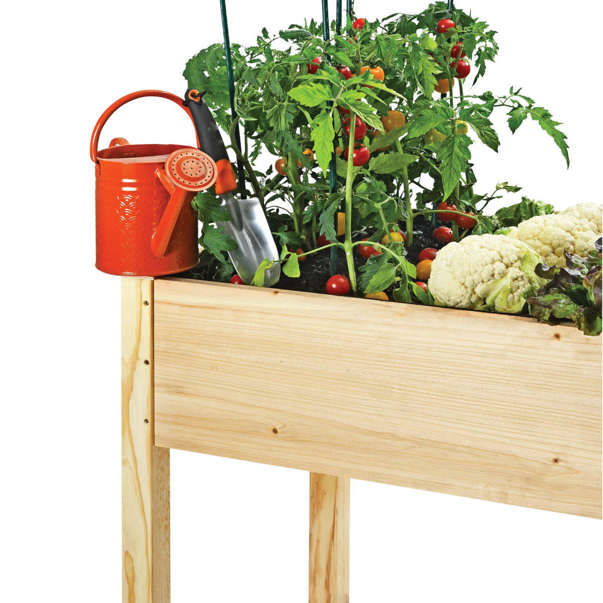 Raised Garden Bed With Legs 48x24x30" - Natural Cedar Wood Elevated Planter Box with Bed Liner for Flowers, Veggies, Herbs. Space Saver for Outdoor Patio, Deck, Balcony, Backyard. 200lb Capacity Maple99