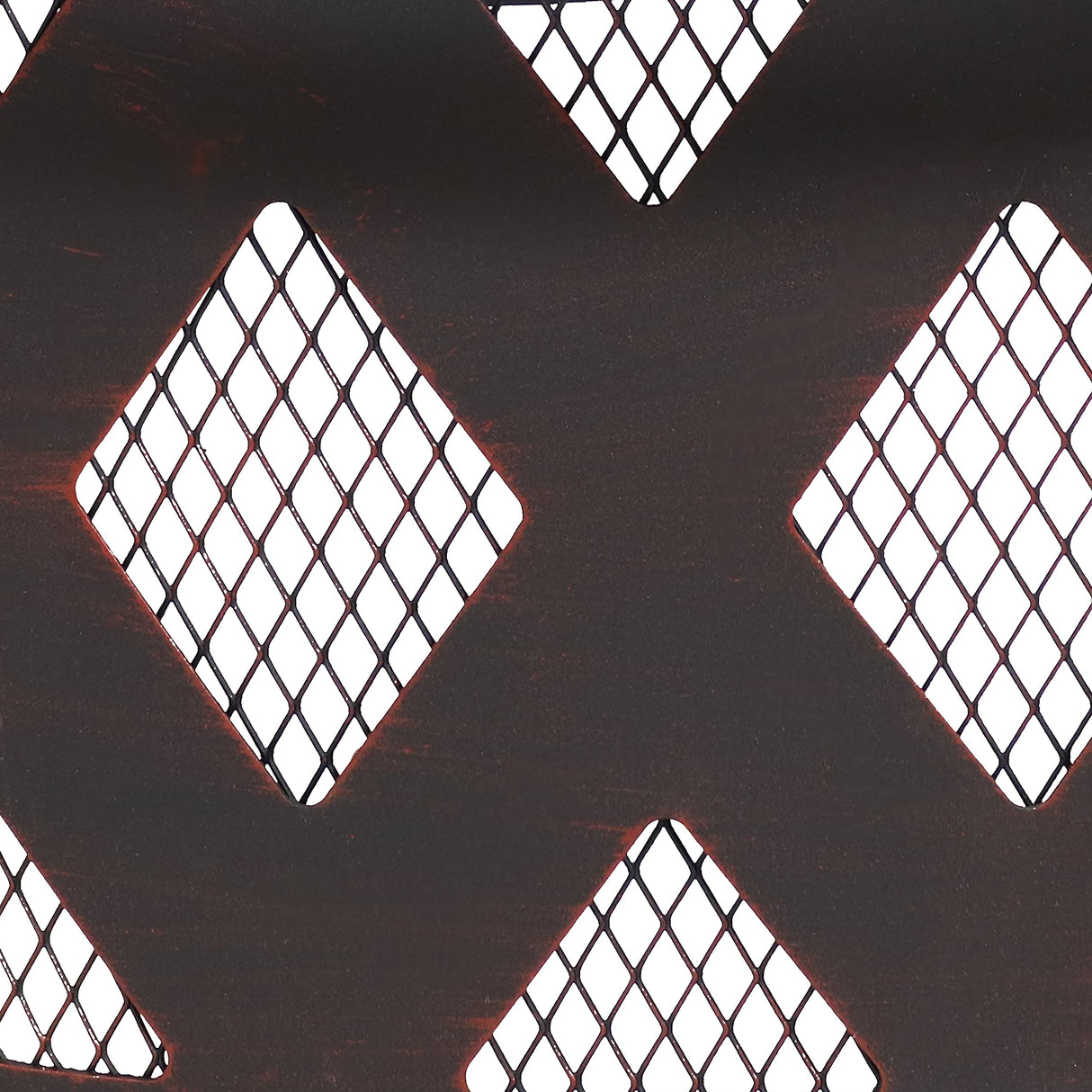 Sunnydaze 36-Inch Bronze Crossweave Wood-Burning Fire Pit - Includes Spark Screen, Fireplace Poker, and Round Cover Sunnydaze