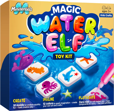 Magic Water Elf Toy Kit - Crafts kit for Kids - Arts and Crafts for Girls - Magic Gel Water Pets - Make Your Own Squishies Squishy Maker Toys - Kid Toys Birthday Gifts for Girls Boys Ages 3-12
