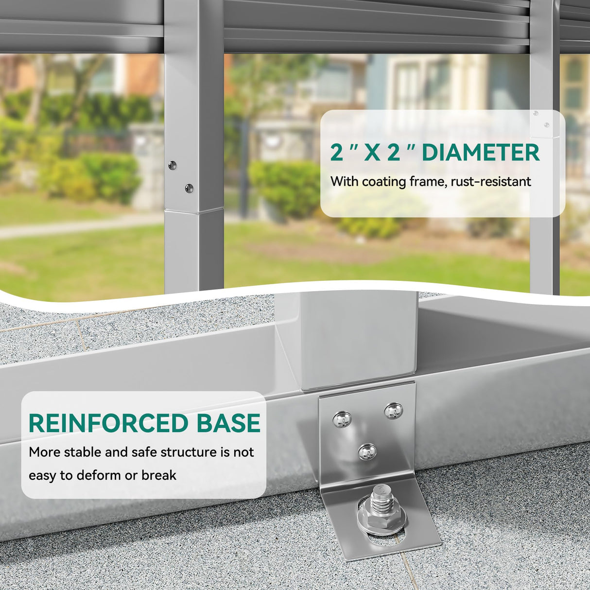 YITAHOME 12 x 20 FT Outdoor Metal Carport, Heavy Duty Carport Canopy for Outside with Metal Roof, Garage Car Shelter Shade for Boats, Car, Truck, Gray YITAHOME