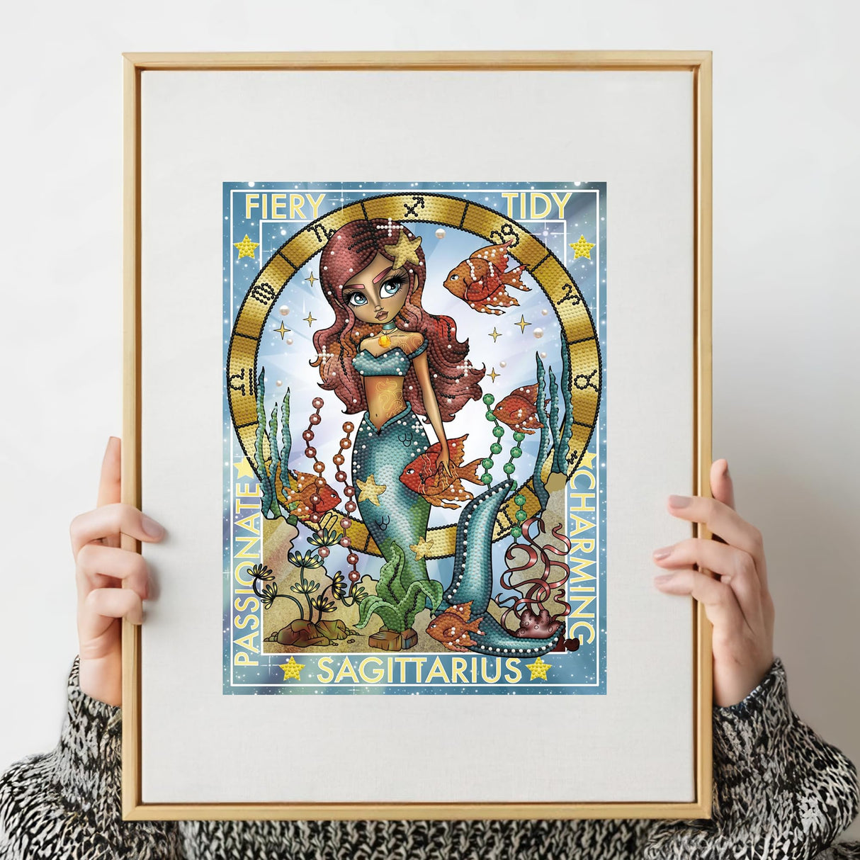 DIAMOND DOTZ Sagittarius Astrology Diamond Painting Kits for Adults - Diamond Art Kits a Relaxing Creative Craft Kit with Dotz Gems 15.8"x11.8" DIAMOND DOTZ