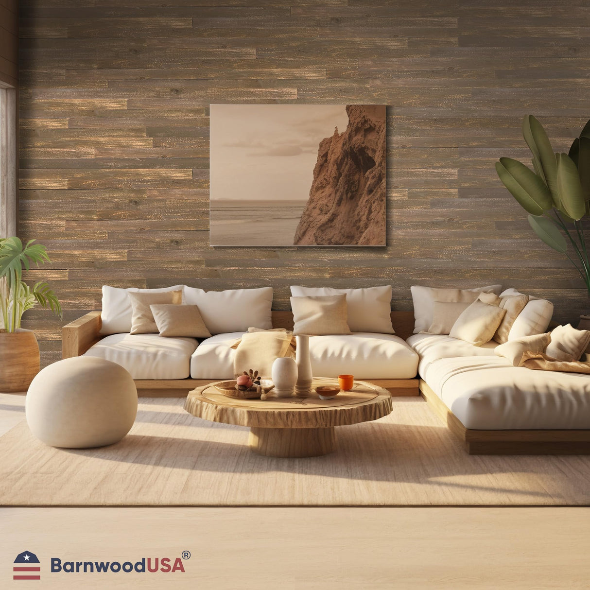 Real Reclaimed Wood Planks – Easy Nail-Up Shiplap Panels for Rustic Wood Wall Paneling – Farmhouse Style DIY Accent Wall – Made in USA (Espresso Brown, 10 Square Feet) BarnwoodUSA LLC