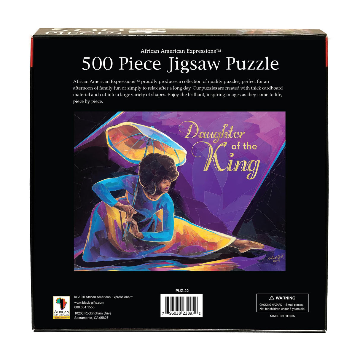 African American Expressions - Praise Dancer with Umbrella Puzzle – 500-Piece African American Jigsaw Puzzle for Adults | Inspirational Black Women Puzzle African American Expressions