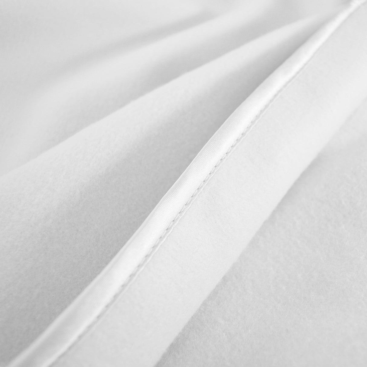 TL Care Fleece Blanket with Silk-Like Satin Trim, Soft, Warm & Cozy, White, 30" x 30" for Boys and Girls, Perfect for Baby Carrier, Stroller, Travel and Gifting TL Care