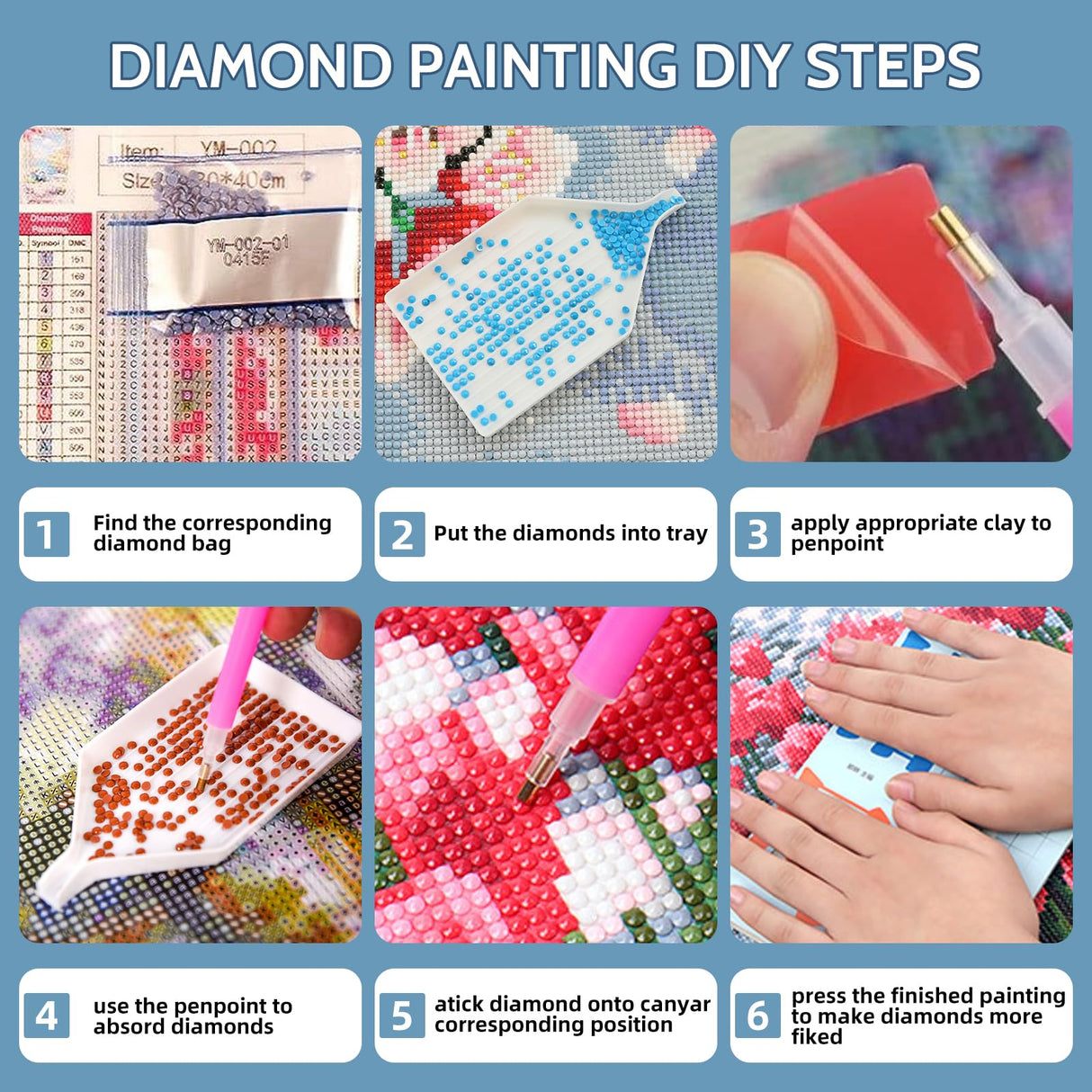 Ycydilirab Butterfly Diamond Painting Kits for Adults-Diamond Art Kits Full Drill,Butterfly Gem Painting Crafts for Adults Home Wall Decor,DIY 5D Gem Art Butterflys Perfect for Relaxation 12x20inch Ycydilirab