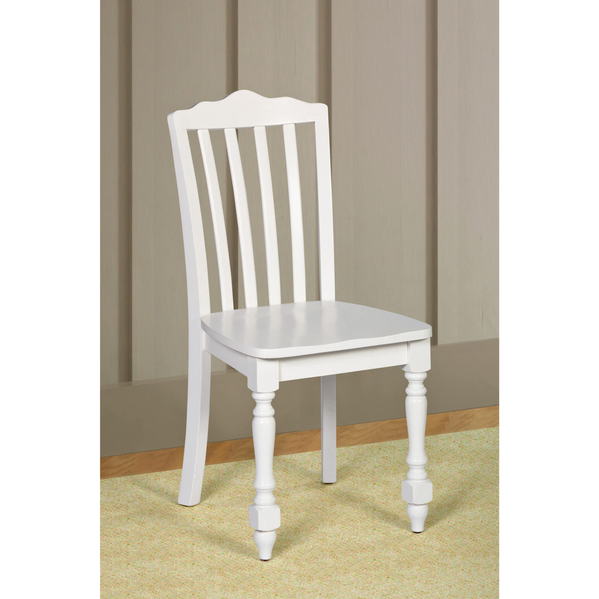 Hillsdale Furniture Lauren Wood Dining or Desk Chair, White Hillsdale