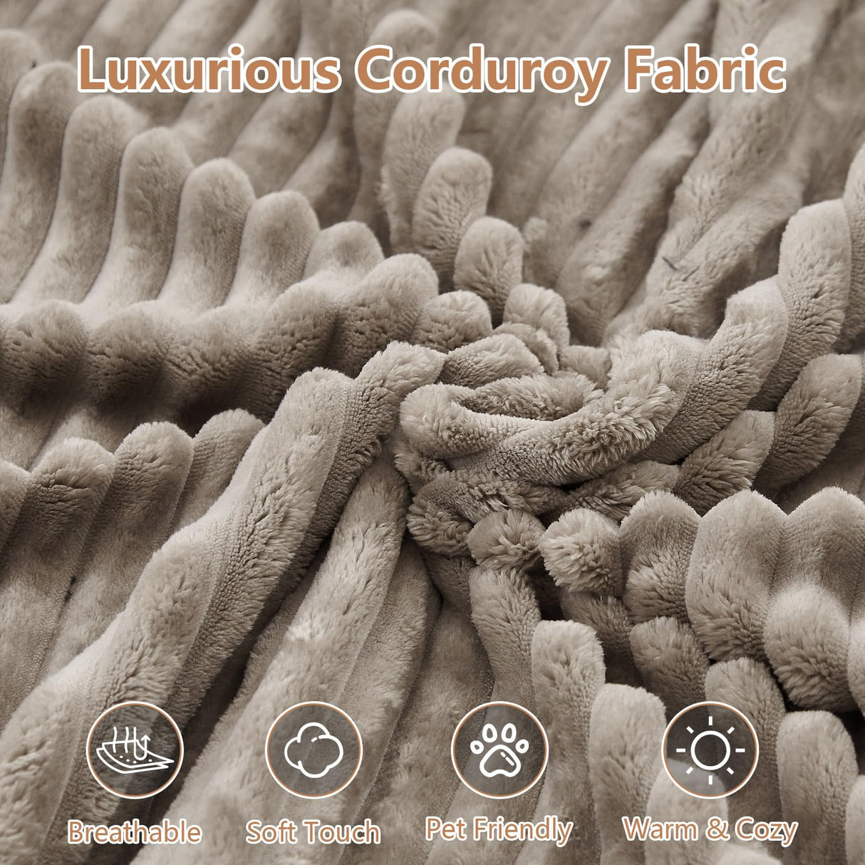 63" Boneless Couch Loveseat Sofa, Comfy Deep Seat Cloud Couch, Memory Foam, No Assembly Required Floor Sofa for Living Room, Bedroom, Apartment, Small Spaces, Corduroy, Camel Lakifun