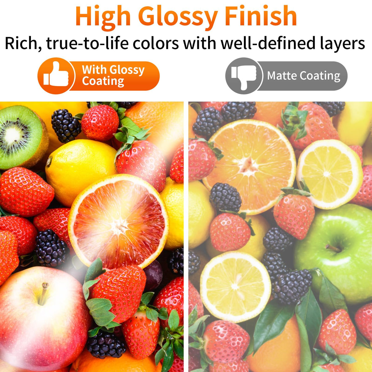 Reastar 4x6 Photo Paper, 160 Sheets Glossy Photo Paper, Photo Paper for Printer, Photo Printer Paper, Glossy Paper for Inkjet Printer, Glossy Brochure Paper Reastar