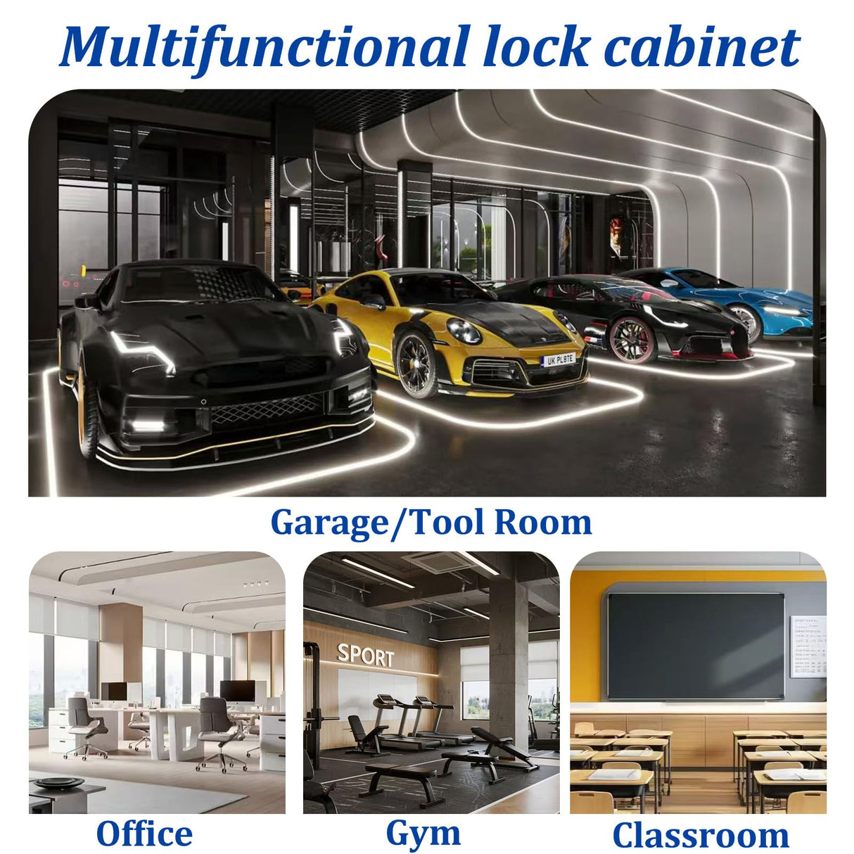 GAIOUS Metal Locker Storage Cabinet, Steel File Cabinet with Door and Shelves, Locked Storage Cabinet for Small Spaces, Locker for Employees, Storage Locker for Office Garage School Gym (1 Door,White) GAIOUS