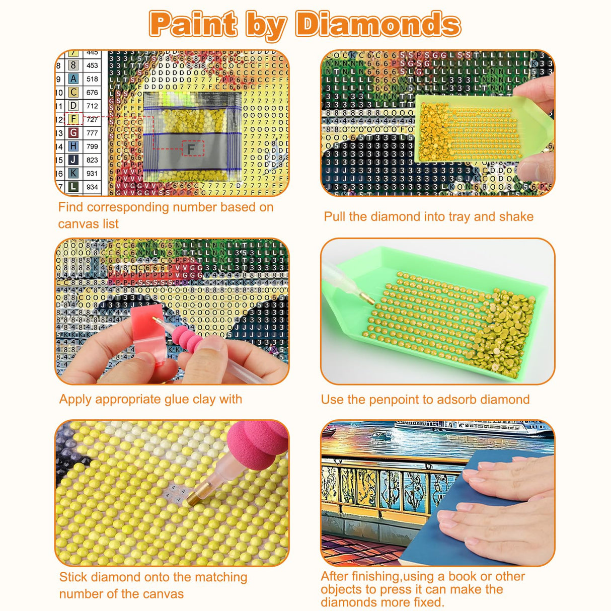 CEOVR Eiffel Tower Diamond Art Kits for Adults, 5D DIY Full Drill Landscape Diamond Painting Dots Crystal Gem Art, Adult Crafts Kits Arts and Crafts, Wall Decor for Home Office 12x16inch CEOVR