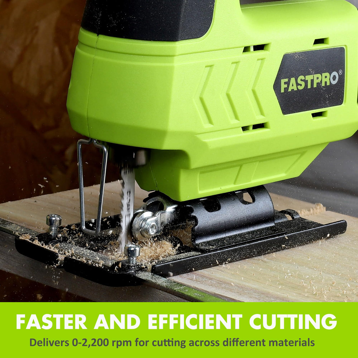 FASTPRO 12V Cordless Jig Saw Kit, Electric Jigsaw with 10pcs Blades & Edge Guide, Included 1.5 Ah Battery, Charger and Storage Case FASTPRO