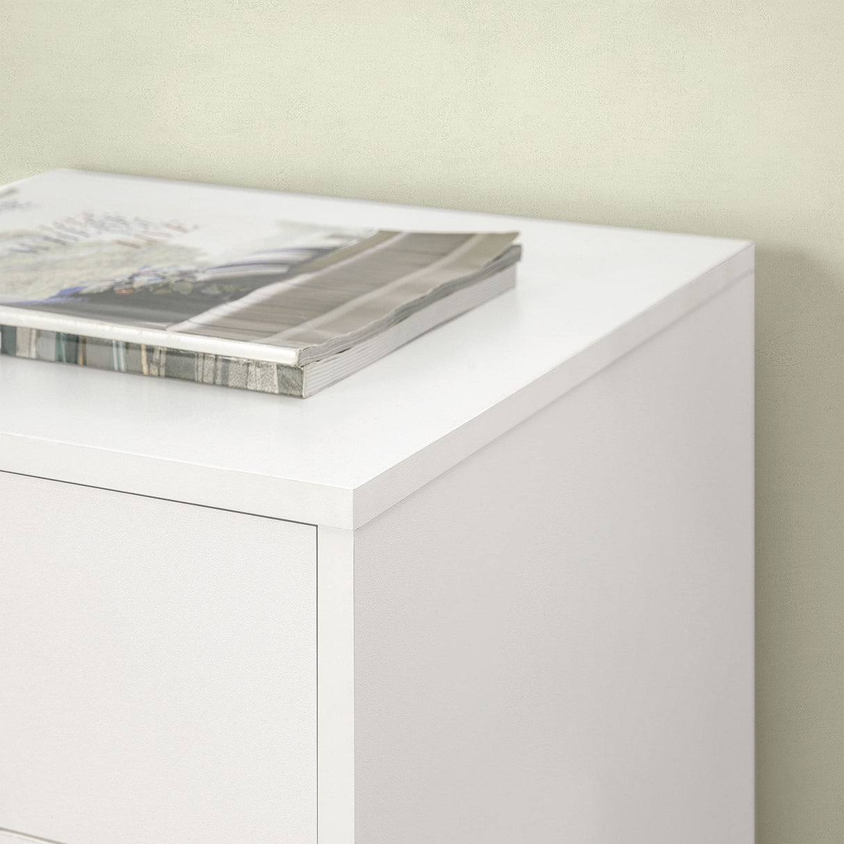 Naomi Home Office File Cabinets Wooden File Cabinets for Home Office Lateral File Cabinet Wood File Cabinet Mobile File Cabinet Mobile Storage Cabinet Filing Storage Drawer White/5 Drawer Naomi Home