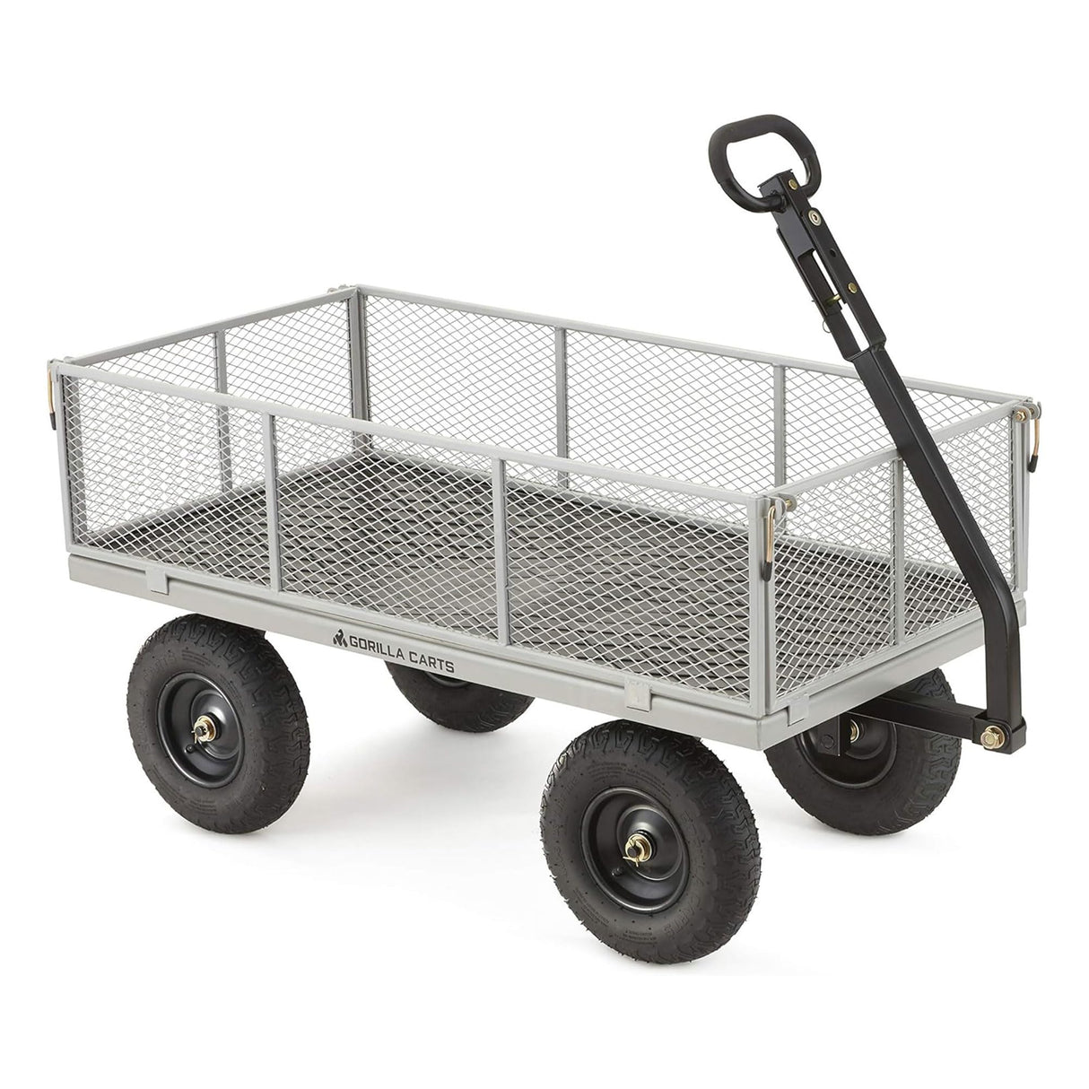 Gorilla Carts Steel Utility Cart, Tow Behind Yard and Garden Wagon, 1,000 Lb Gorilla Carts