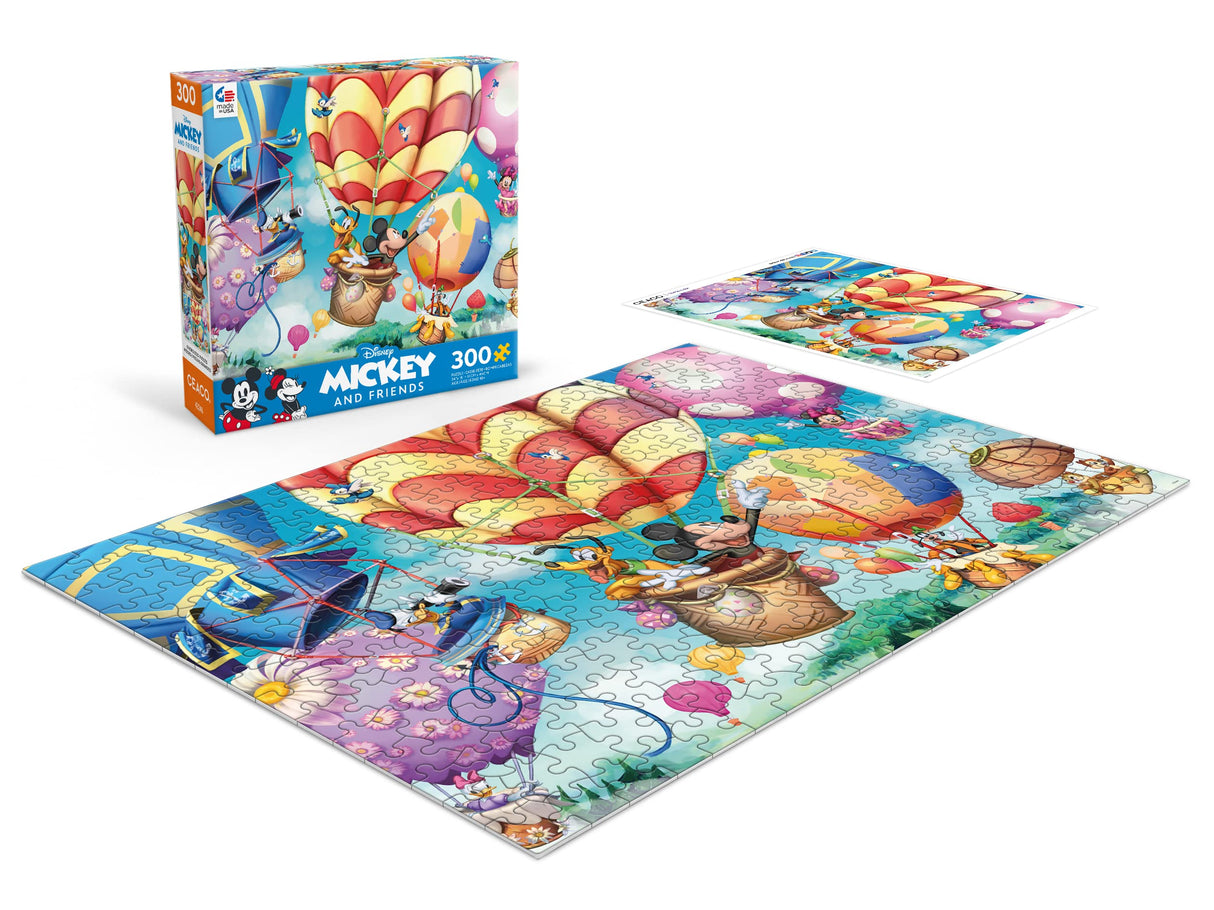 Ceaco - Disney - Mickey's Air Balloon - 300 Oversized Piece Jigsaw Puzzle Ceaco