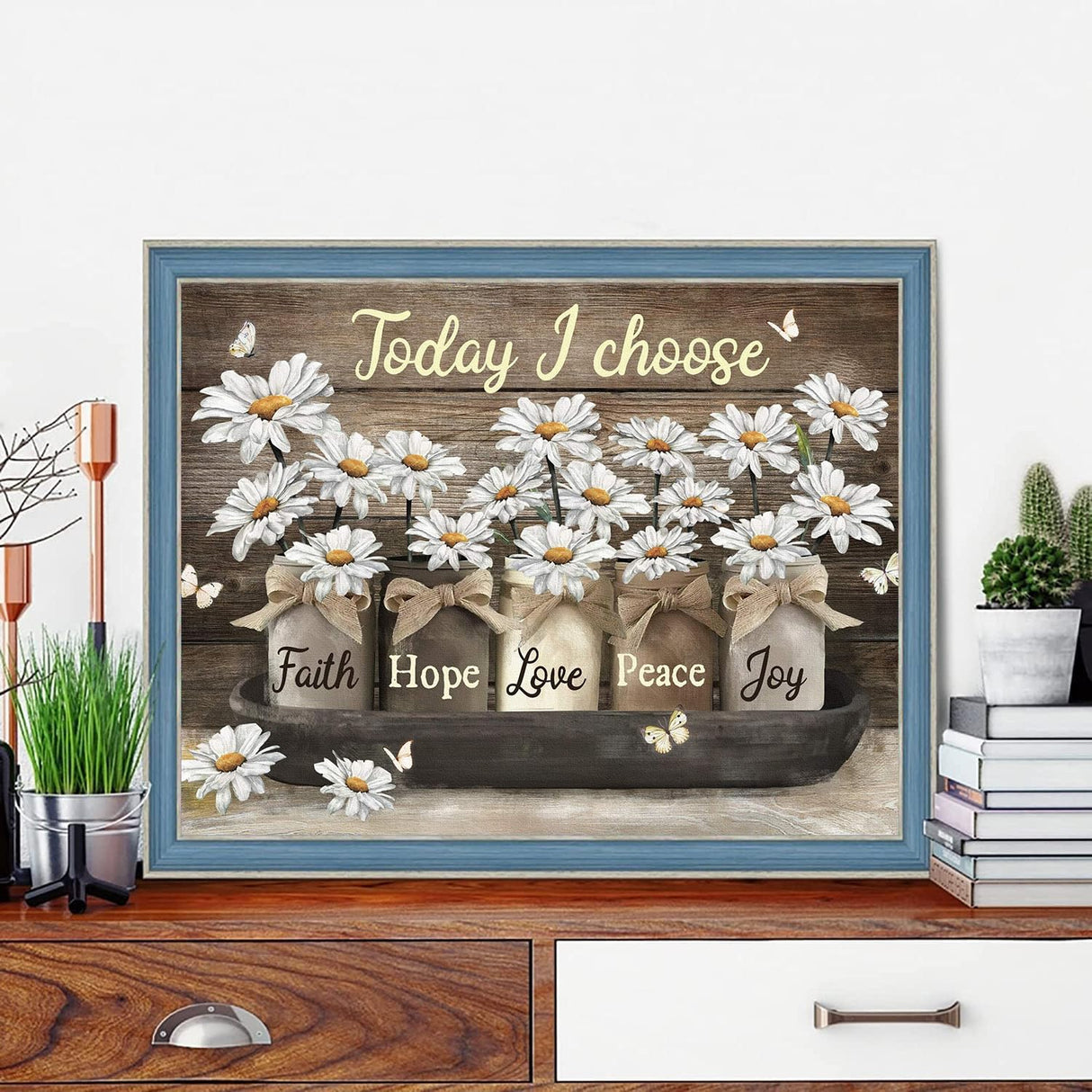 Axquilon Diamond Art Kits for Adults, Inspirational Diamond Painting Kits for Beginners, 5D Daisy Round Full Drill Gem Art for Adults, Paint by Diamonds Pictures DIY Crafts Kits 16x12inch Axquilon