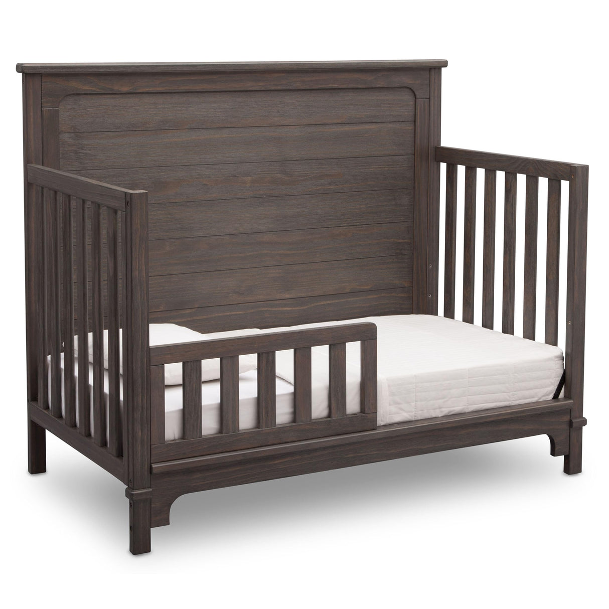 Delta Children Simmons Kids Slumbertime Monterey 4-in-1 Convertible Crib, Rustic Grey Delta Children
