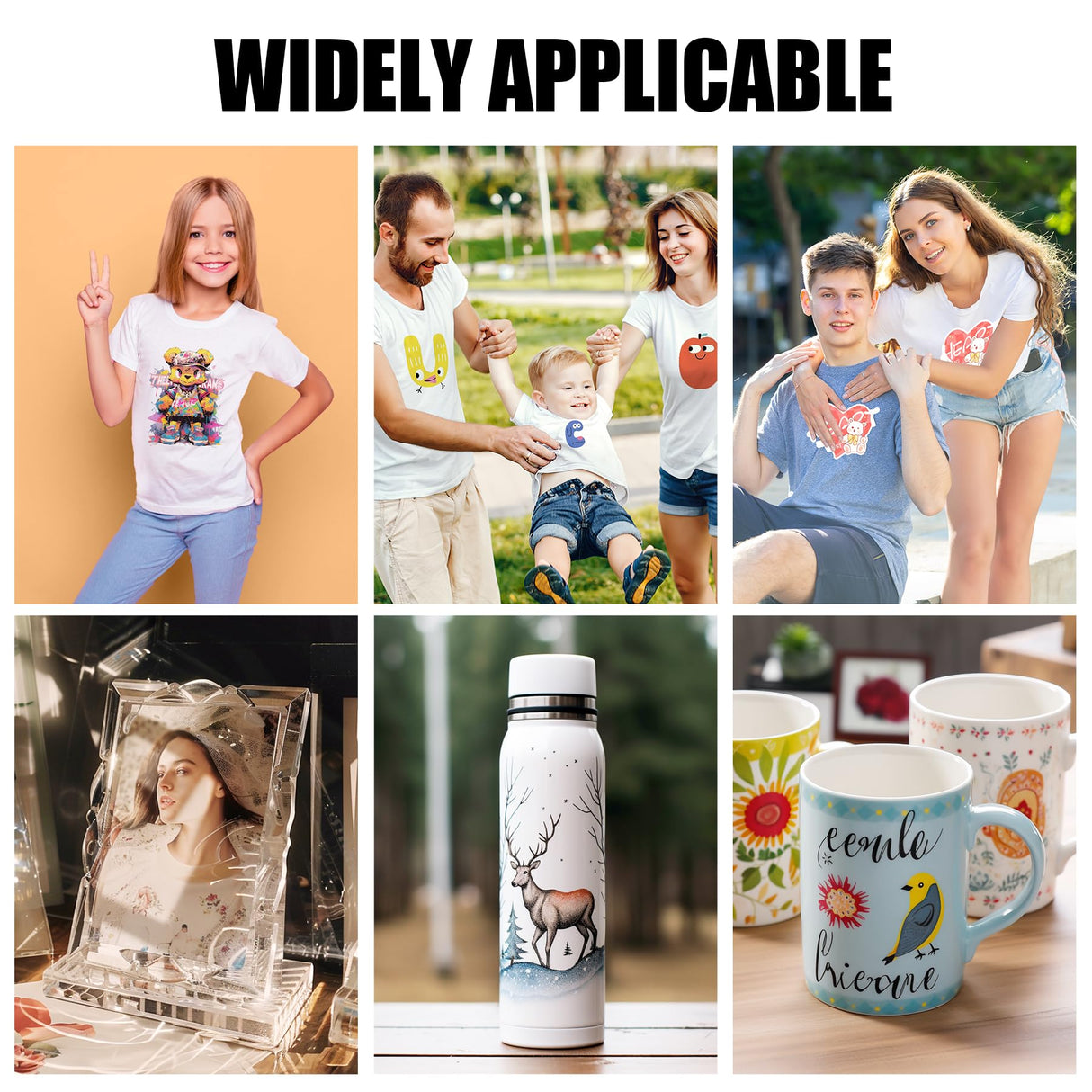 Sublimation Paper 8.5x11 Inch, 50 Sheets, Compatible with Sublimation Printer Sublimation Ink, Ideal Transfer Paper for T-Shirts, Mugs & Various DIY Projects POBBE