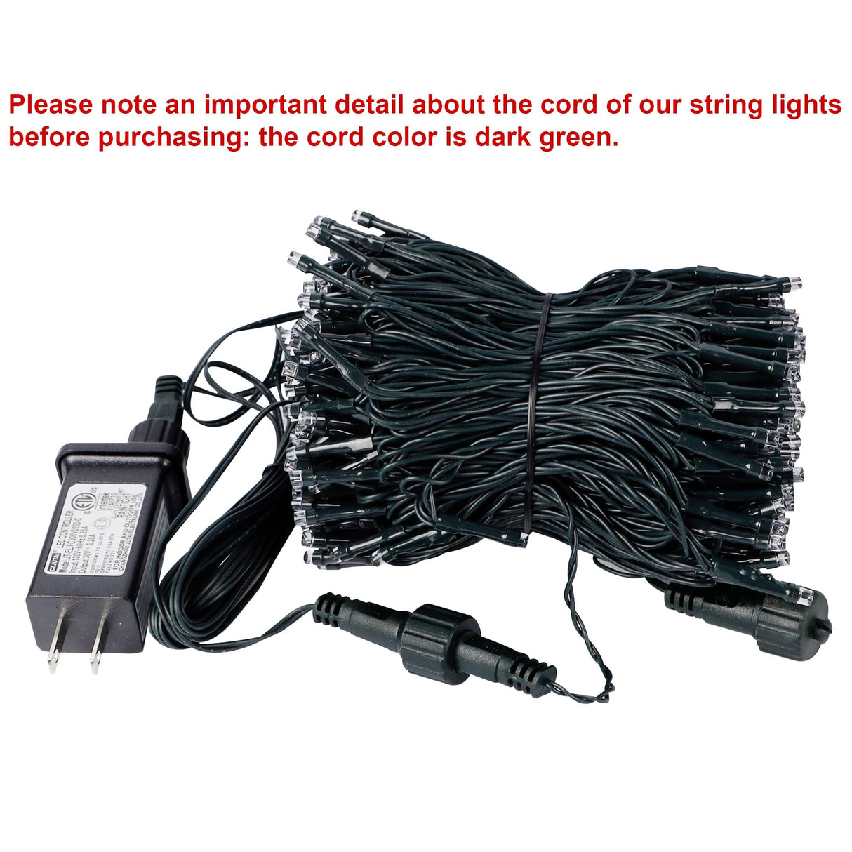 Home Lighting 66ft Christmas Decorative Mini Lights, 200 LED Green Wire Fairy Starry String Lights Plug in, 8 Lighting Modes, for Indoor Outdoor Xmas Tree Wedding Party Decoration (Warm White) HOME LIGHTING