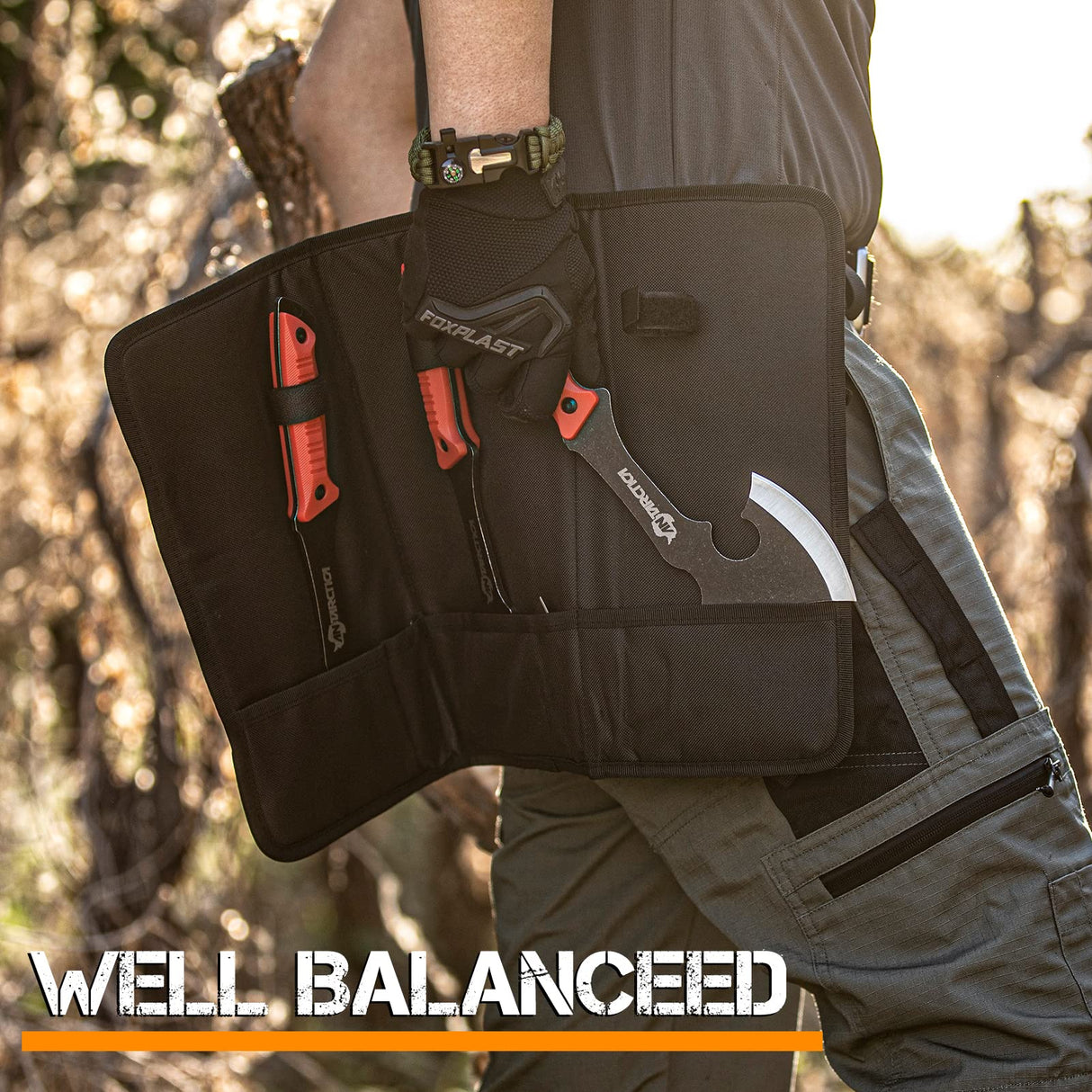 ANTARCTICA Throwing Axes and Throwing Knives Set 3 Pack 11" Full Tang Stainless Steel Tomahawks and Throwing Knives with Whetstone Tool Sharpener Well-Balanced Throwing Axes for Beginners ANTARCTICA