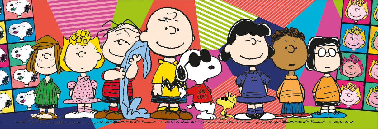 Clementoni - 39805 - Panorama Puzzle Peanuts - Jigsaw Puzzle 1000 Pieces, Jigsaw Puzzle for Adults, Comic Puzzle - Made in Italy Clementoni