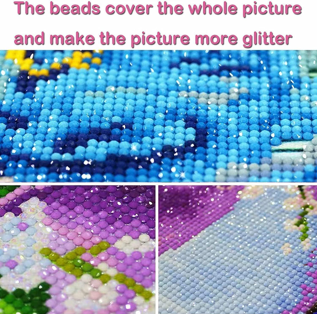 RYMILIE Diamond Painting Kits for Adults - Butterfly Flowers DIY 5D Diamond Art Kits Full Drill Diamond Dots Paintings with Diamonds Gem Art and Crafts Home Decor 12x12inch RYMILIE