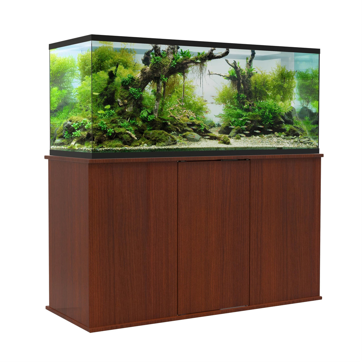 Aquatic Fundamentals, 75/90 Gallon Particle Board Aquarium Stand, 49.38" L x 13.25" W, Serene Cherry Aquatic Fundamentals
