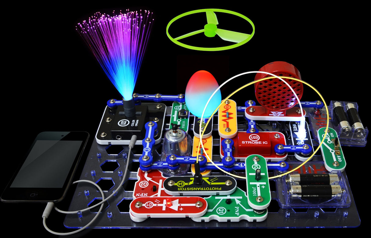 Snap Circuits SCL-175 Lights Electronics Exploration Kit | Over 175 Exciting STEM Projects | 4-Color Project Manual | 55 Snap Modules | Unlimited Fun Snap Circuits