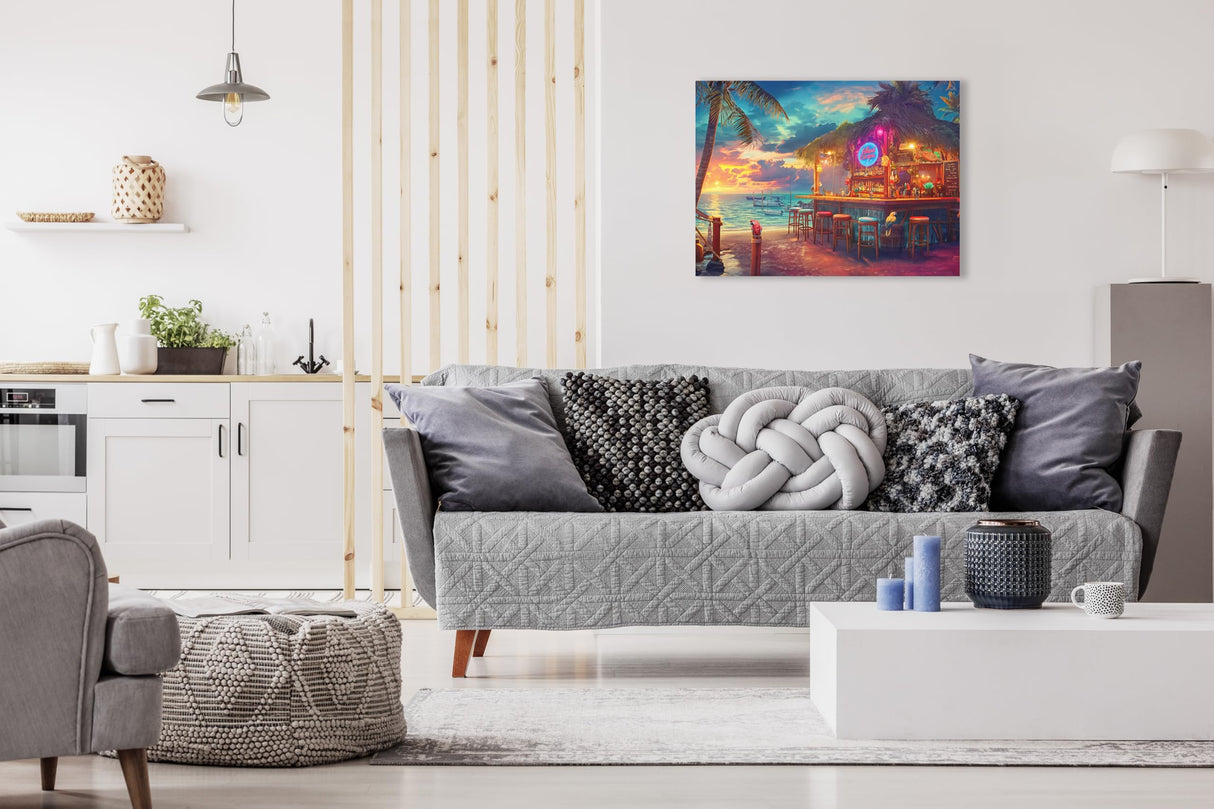 Prime Time Puzzles 1000 Piece Jigsaw Puzzle for Adults - Beach Bar at Sunset - Challenging Puzzle Perfect for Game Nights - 1000 Piece Puzzle for Adults. 20x27 inches(Island Escape) Prime TIme Puzzles