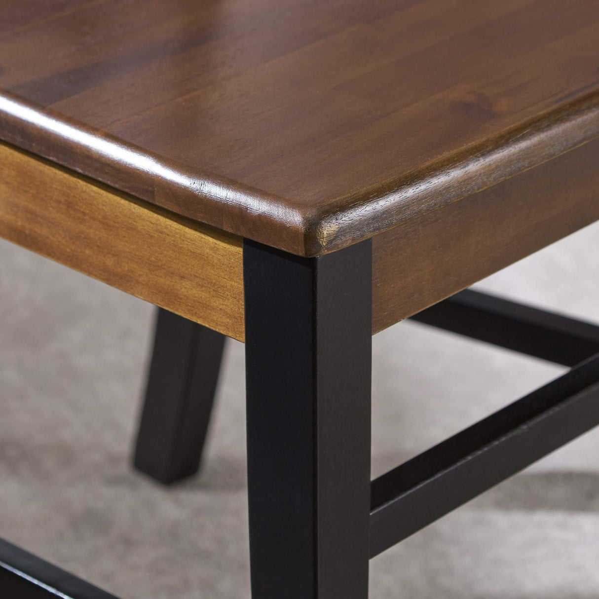 Christopher Knight Home Roshan Farmhouse Acacia Wood Dining Chairs, Black / Walnut Christopher Knight Home