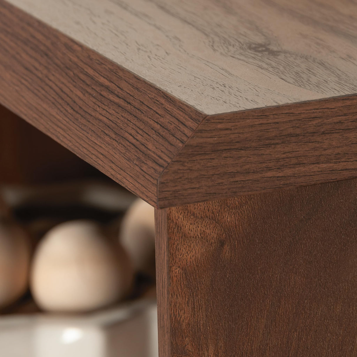 Sauder Willow Place Grand Walnut Cubby Display Bookcase Sauder