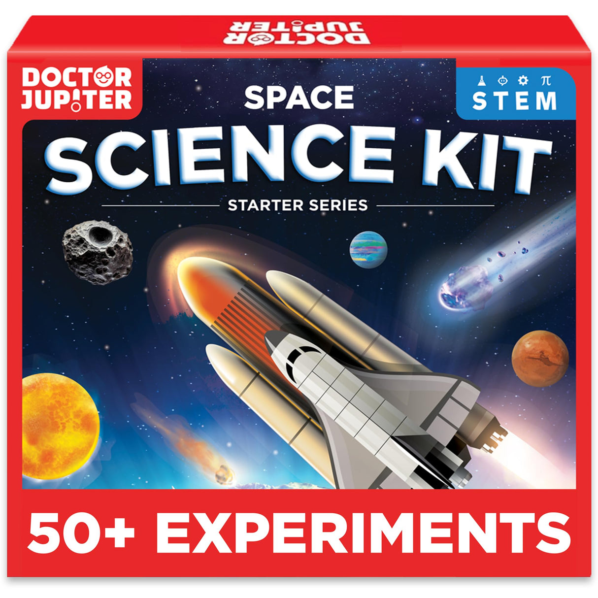 Doctor Jupiter Space Science Toy, Crafts Kit for Kids Ages 8-9-10-11-12-13-14 | Birthday Gifts for Boys 8+ Years Old | STEM Toy with 50+ Experiments | Learning & Educational Kits Doctor Jupiter