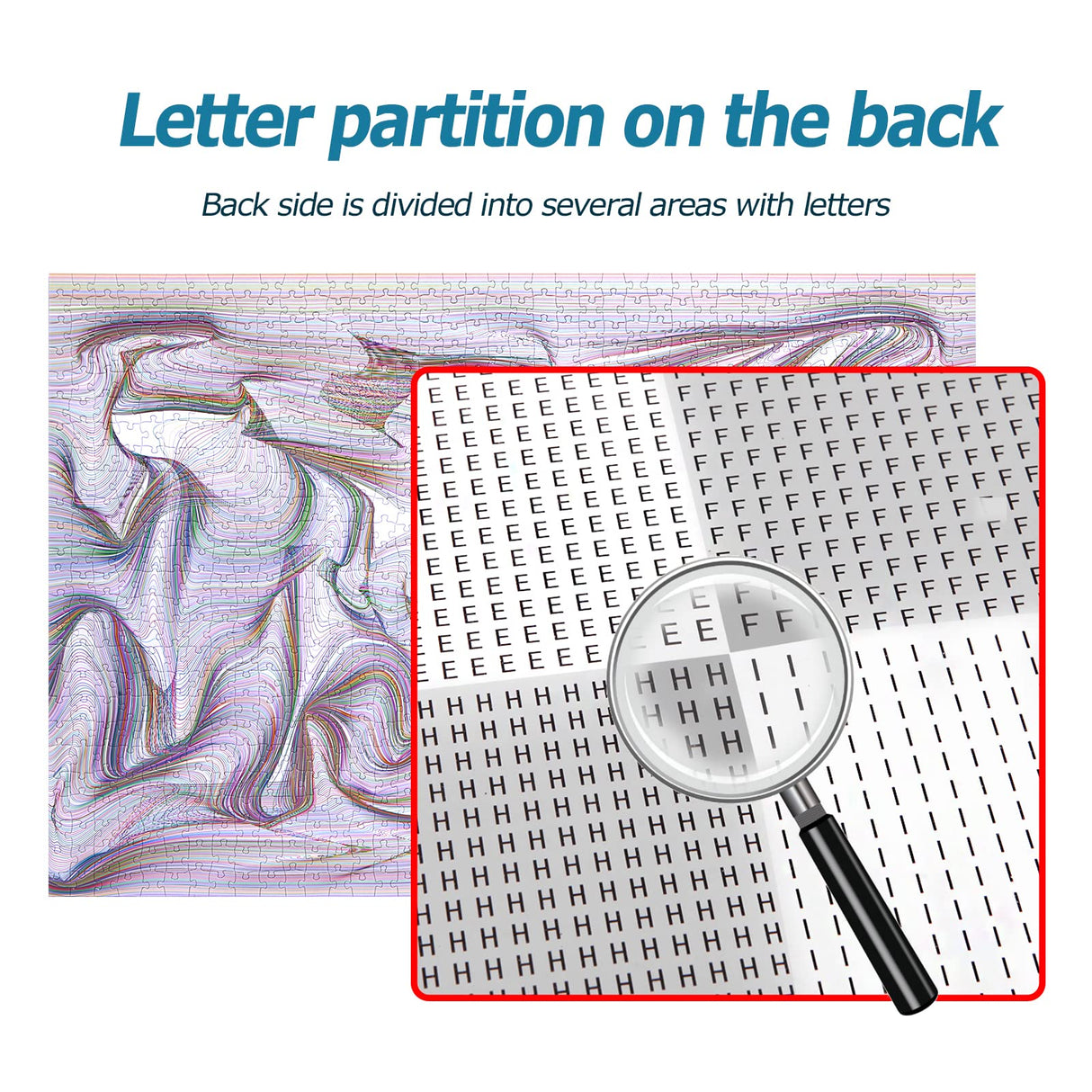 Bgraamiens Puzzle-Twisted Lines-1000 Pieces Rectangle Puzzle Color Challenge Jigsaw Puzzles for Adults and Kids(Twisted Lines) Bgraamiens