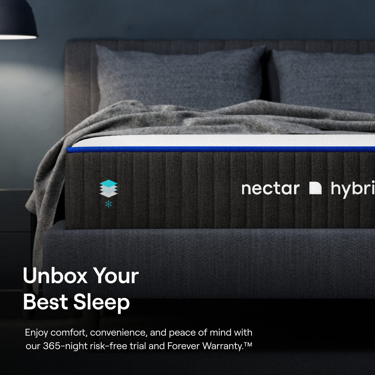Nectar Hybrid California King Mattress 12 Inch - Medium Firm Gel Memory Foam - Steel Springs - Cooling Technology - 365-Night Trial - Forever Warranty,White Nectar