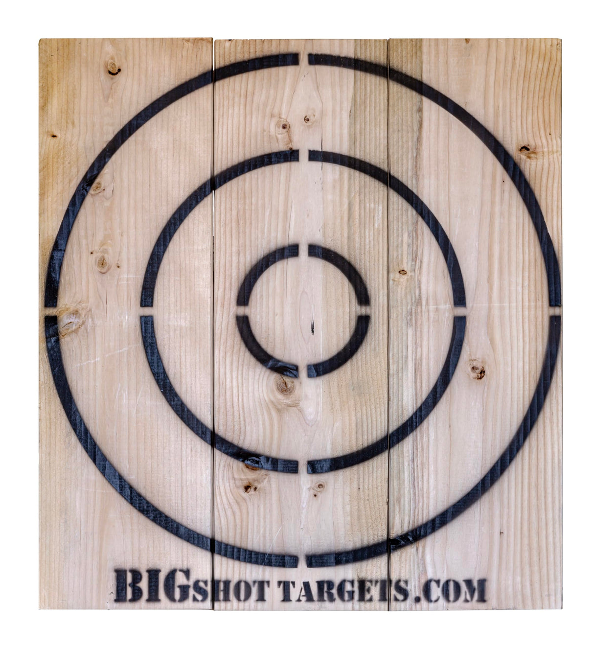 Wooden Throwing Target with Bottle Opener for Knives, Stars and Light Duty Axes BIGSHOT