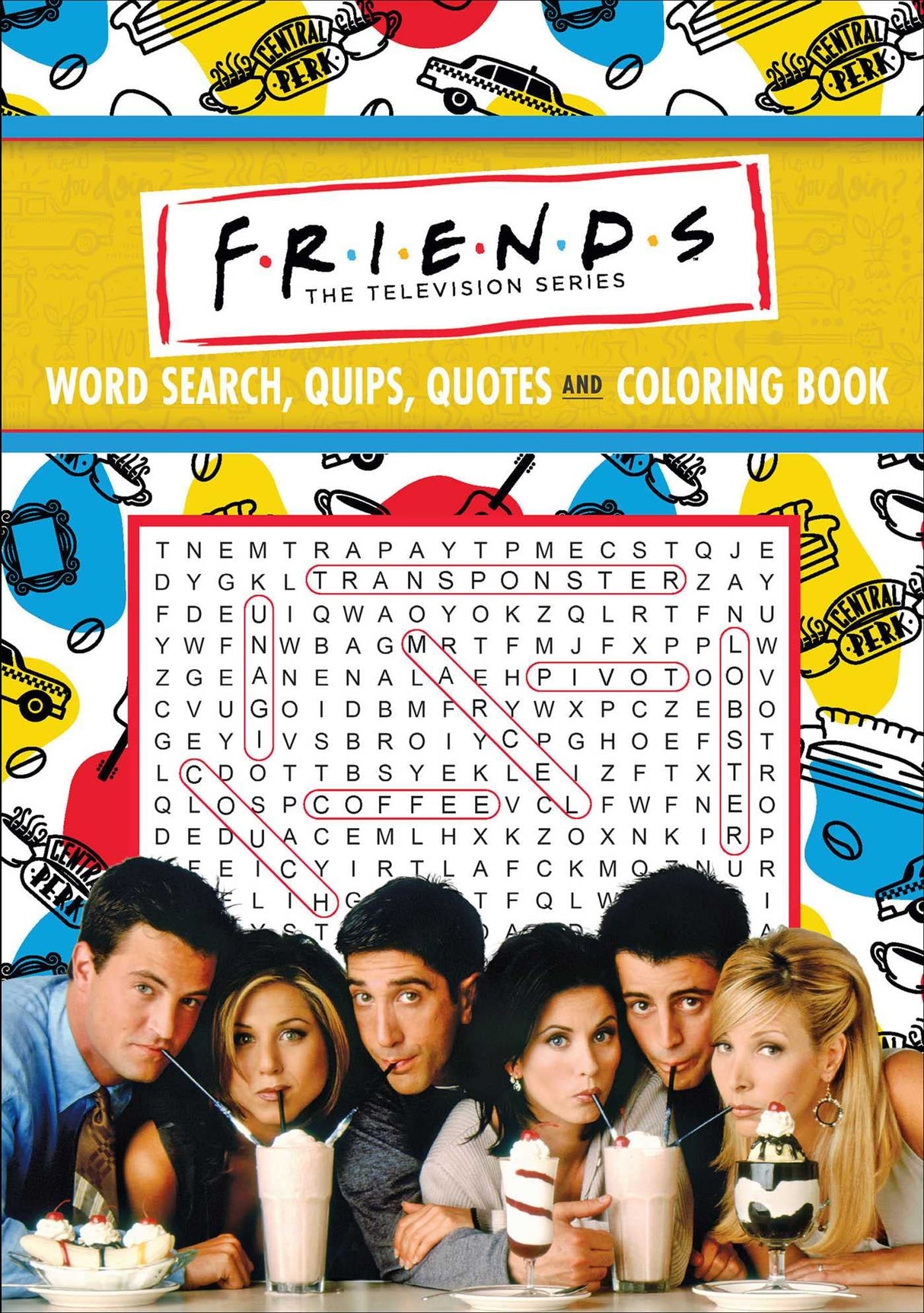 Friends Word Search, Quips, Quotes, and Coloring Book (Coloring Book & Word Search) WoodArtSupply