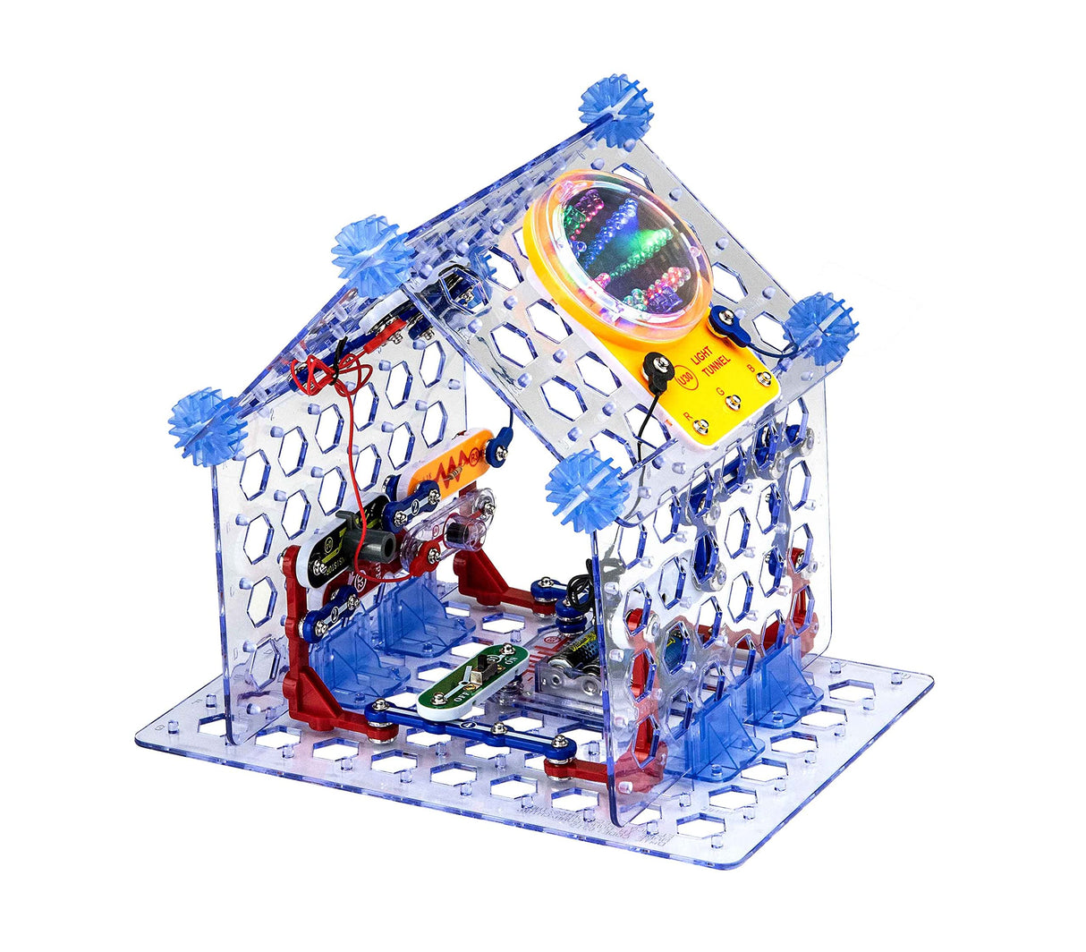 Snap Circuits 3D Illumination Electronics Exploration Kit | Over 150 STEM Projects | Full Color Project Manual | 50 Parts | STEM Educational Toys for Kids 8+ Snap Circuits