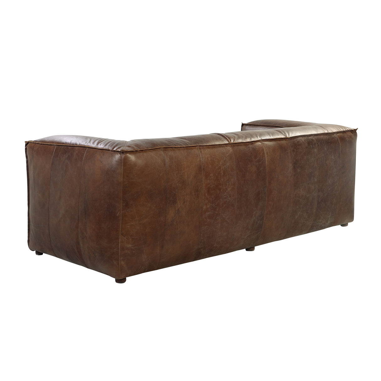 ACME Brancaster Sofa - - Retro Brown Top Grain Leather Acme