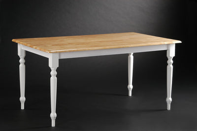 Boraam Farmhouse Table, White/Natural