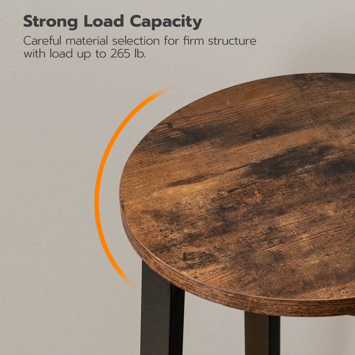 HOOBRO Bar Stools Set of 2, Counter Height Bar Stools, 24.8" Bar Stools for Kitchen Island, Industrial Kitchen Bar Chairs, for Dining Room, Kitchen, HOOBRO