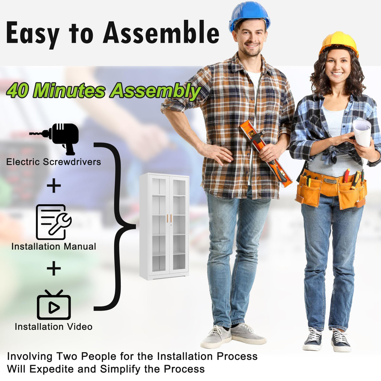 UNICOLY Storage Cabinet with Doors and Shelves, Display Cabinet with Glass Doors, Pantry Cabinet, Curio Cabinet with Locking Doors, Metal Storage Cabinet for Office,Kitchen,Living Room 71” H White UNICOLY