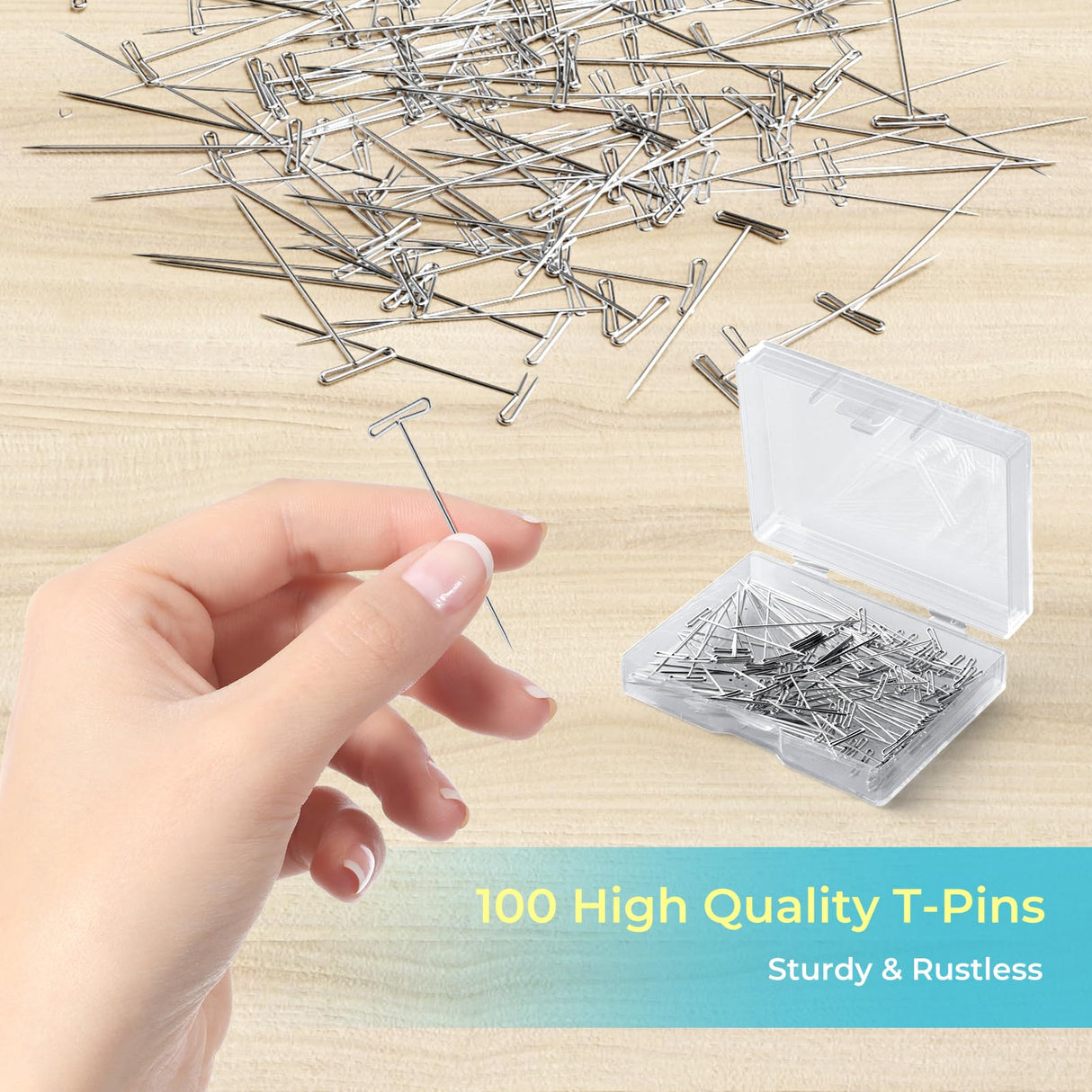 Yiitoll Blocking Mats for Knitting, Extra Thick Knitting Blocking Mat with Grid Lines, 9 Packs Crochet Blocking Board for Needlepoint or Crochet Includes 100 T-pins and Storage Bag Yiitoll